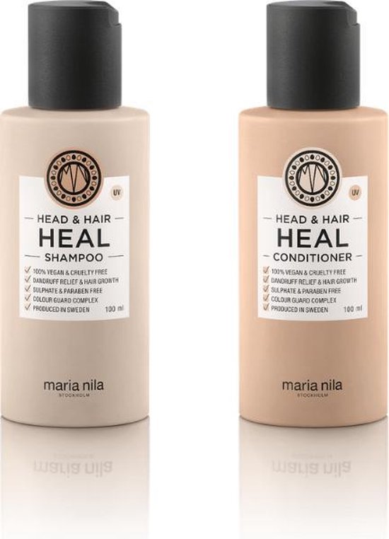 Maria Nila Head & Hair Heal Travel Set (Shampoo + Conditioner) | bol.