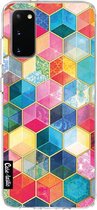 Casetastic Samsung Galaxy S20 4G/5G Hoesje - Softcover Hoesje met Design - Bohemian Honeycomb Print