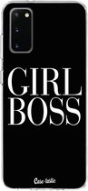 Casetastic Samsung Galaxy S20 4G/5G Hoesje - Softcover Hoesje met Design - Girl Boss Print