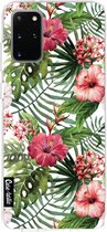 Casetastic Samsung Galaxy S20 Plus 4G/5G Hoesje - Softcover Hoesje met Design - Tropical Flowers Print