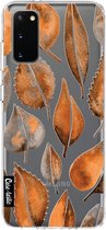Casetastic Samsung Galaxy S20 4G/5G Hoesje - Softcover Hoesje met Design - Cascading Leaves Print