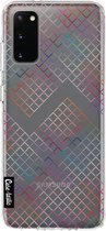 Casetastic Samsung Galaxy S20 4G/5G Hoesje - Softcover Hoesje met Design - Rainbow Squares Print