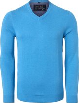 MARVELIS heren trui katoen - V-hals - petrol -  Maat: 3XL