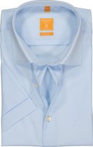 Redmond modern fit overhemd - korte mouw - lichtblauw - Strijkvriendelijk - Boordmaat: 39/40