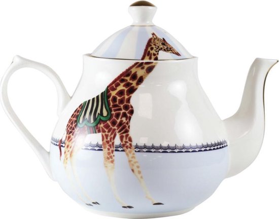 Yvonne Ellen London - théière animaux carnaval 1,6 litre - imprimé girafe -  porcelaine... | bol