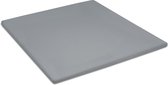 Damai Organic - Topper hoeslaken (tot 15 cm) - Bio satijn - 180x220 cm - Grey