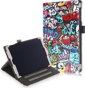 Samsung Galaxy Tab A 10.1 (2019) hoes - Wallet Book Case - Graffiti