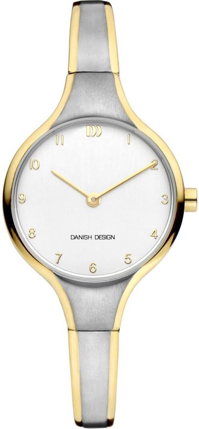 Danish Design Dahlia Horloge - Danish Design dames horloge - Bicolor - diameter 28 mm - Titanium