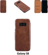UNIQ Accessory Bruin hoesje Galaxy S8 - Luxe Book Case (G950F)