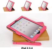 Apple iPad 2-3-4 Roze Smart Case - Book Case Tablethoes- 8719273107652
