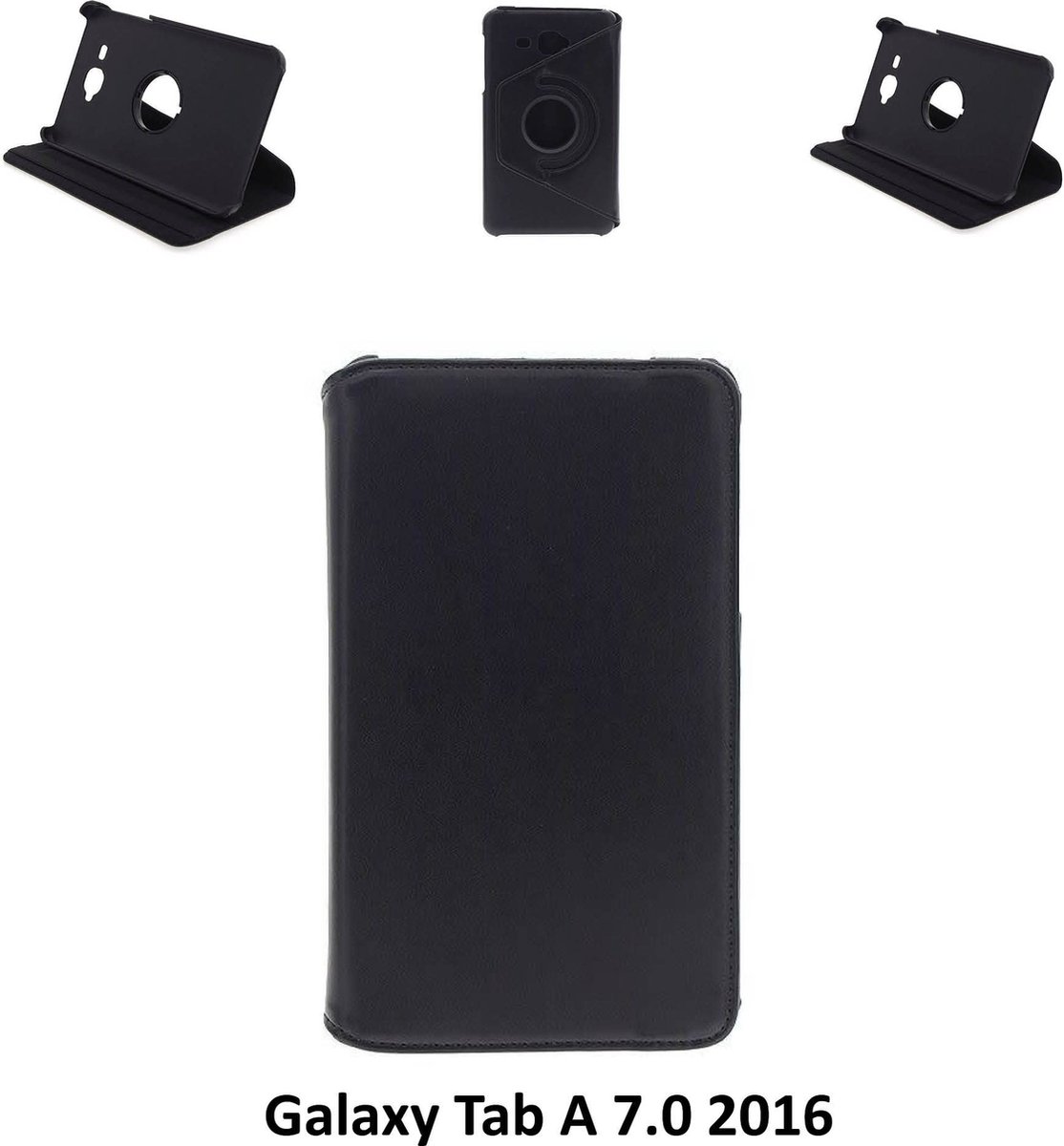 Samsung Galaxy Tab A 7.0 (2016) Draaibare tablethoes Zwart voor bescherming van tablet