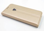 Goud hoesje voor Galaxy S7 Edge - Book Case - Pasjeshouder - Magneetsluiting (G935F)