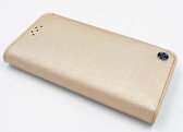 Goud hoesje voor de Galaxy S7 Book Case - Pasjeshouder - Magneetsluiting (G930F)