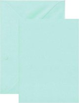 20 Gevouwen kaarten met Enveloppen - Babyblauw - 220 grams papier - A6 / C6 - 148x105mm / 162x114mm