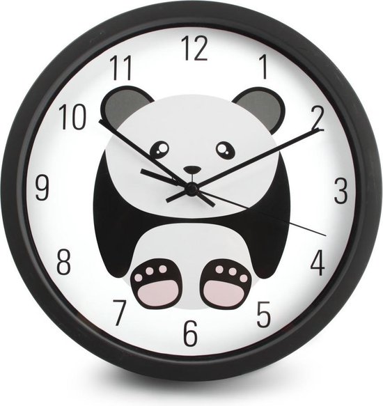 Drélon Kinderklok Panda 25 cm. Voor aan de wand