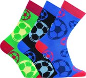 Cristiano Ronaldo 7 Socks Cotton Stretch 3-Pack Fashion Line Boys Green/Black/Blue football - Maat 35/39