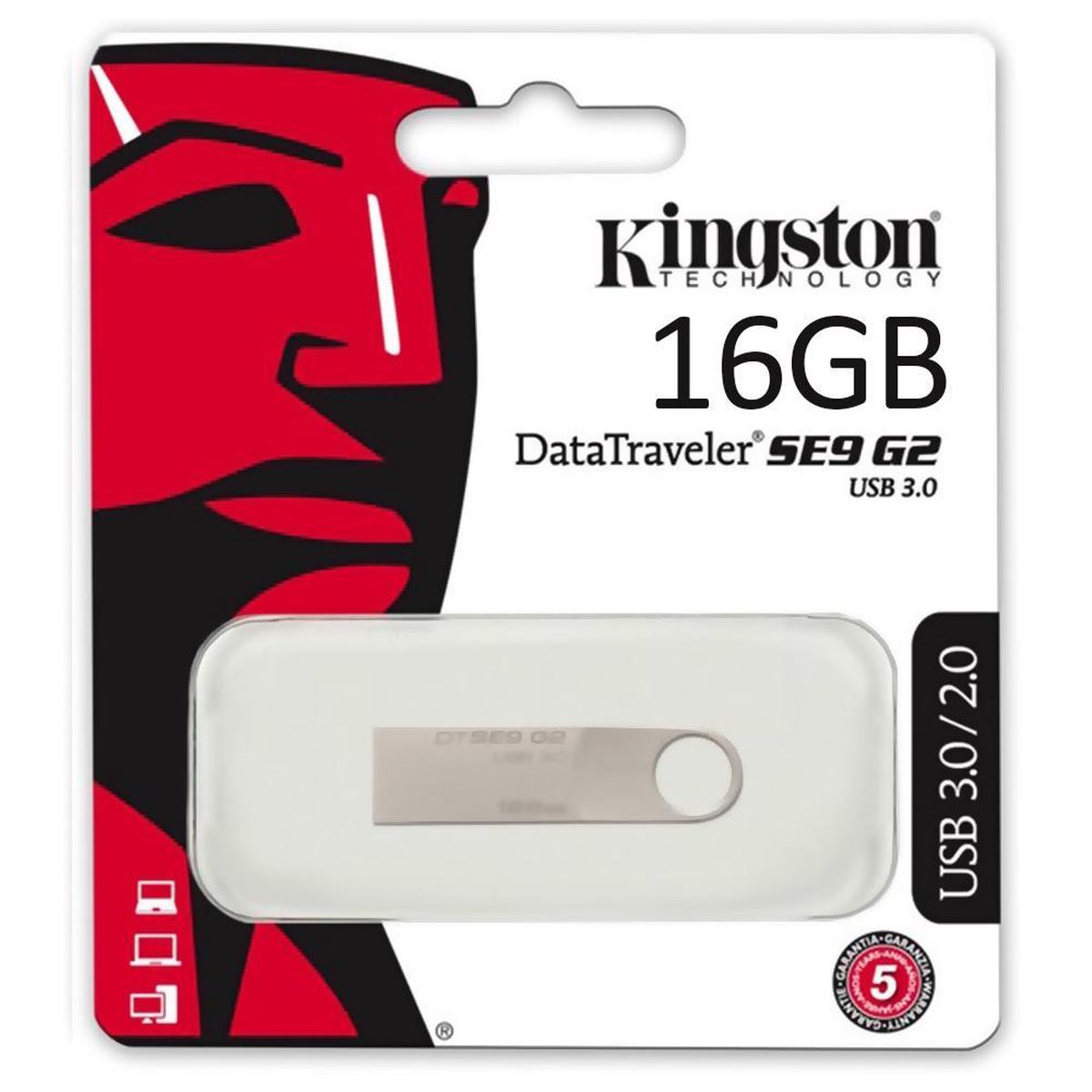 Kingston DataTraveler SE9 G2 - USB-stick - 16 GB