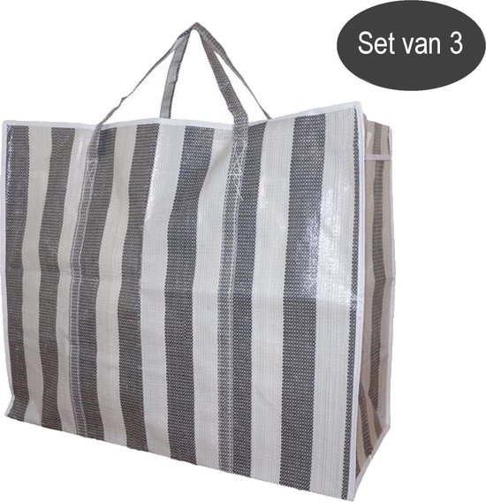 5 Grands Sacs De Rangement Voarge - 50x55x25 Cm, Imperméables, Réutilisables, Idéaux Pour Déménagement Et Transport