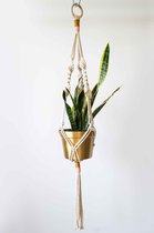 Macrame Plantenhanger - Turkoois/Paars - Exclusief pot