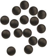 Gummiperle zwart 10mm / 10 x SB10