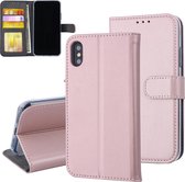 Rose Gold hoesje iPhone X-Xs - Book Case - Pasjeshouder - Magneetsluiting