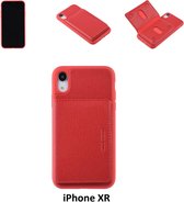 UNIQ Accessory iPhone XR Kunstleer Backcover hoesje - Rood