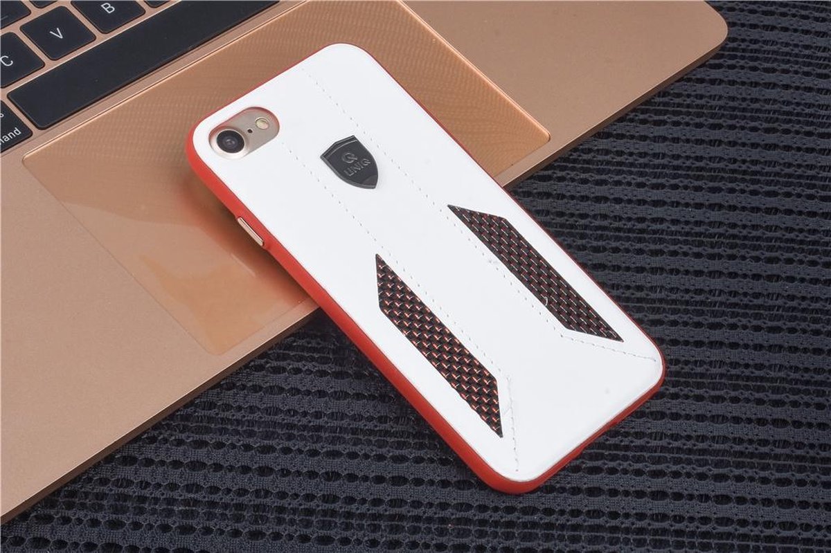 UNIQ Accessory iPhone 7-8 Kunstleer Hard Case Back cover - Wit