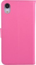 Roze hoesje voor de iPhone XR - Book Case - Pasjeshouder - Magneetsluiting