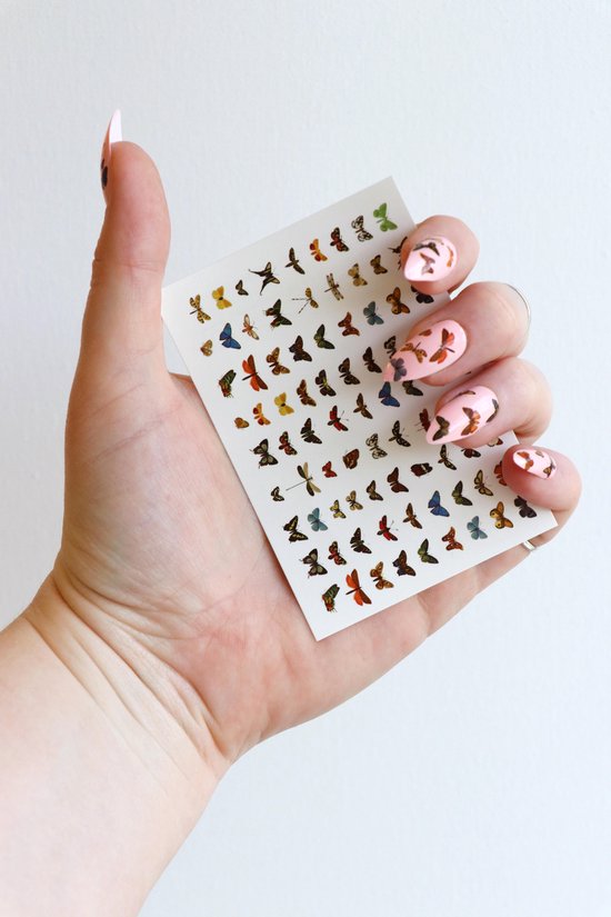 Trolley molen Versterken vlinder nail decals - nagelproducten - nail art - nail stickers - nagel  stickers | bol.com