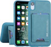 UNIQ Accessory iPhone XR Hard Case Backcover met pasjeshouder - Turquoise
