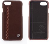 Bruin hoesje van Pierre Cardin - Backcover - Leer - voor iPhone 7-8 - Luxe cover