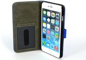 Blauw hoesje voor iPhone 6-6S Plus Book Case - Pasjeshouder - Magneetsluiting