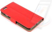 Hoesje Rood voor iPhone 6-6S - Book Case - Pasjeshouder - Magneetsluiting