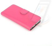 Roze hoesje voor iPhone 6-6S Plus - Book Case - Pasjeshouder - Magneetsluiting