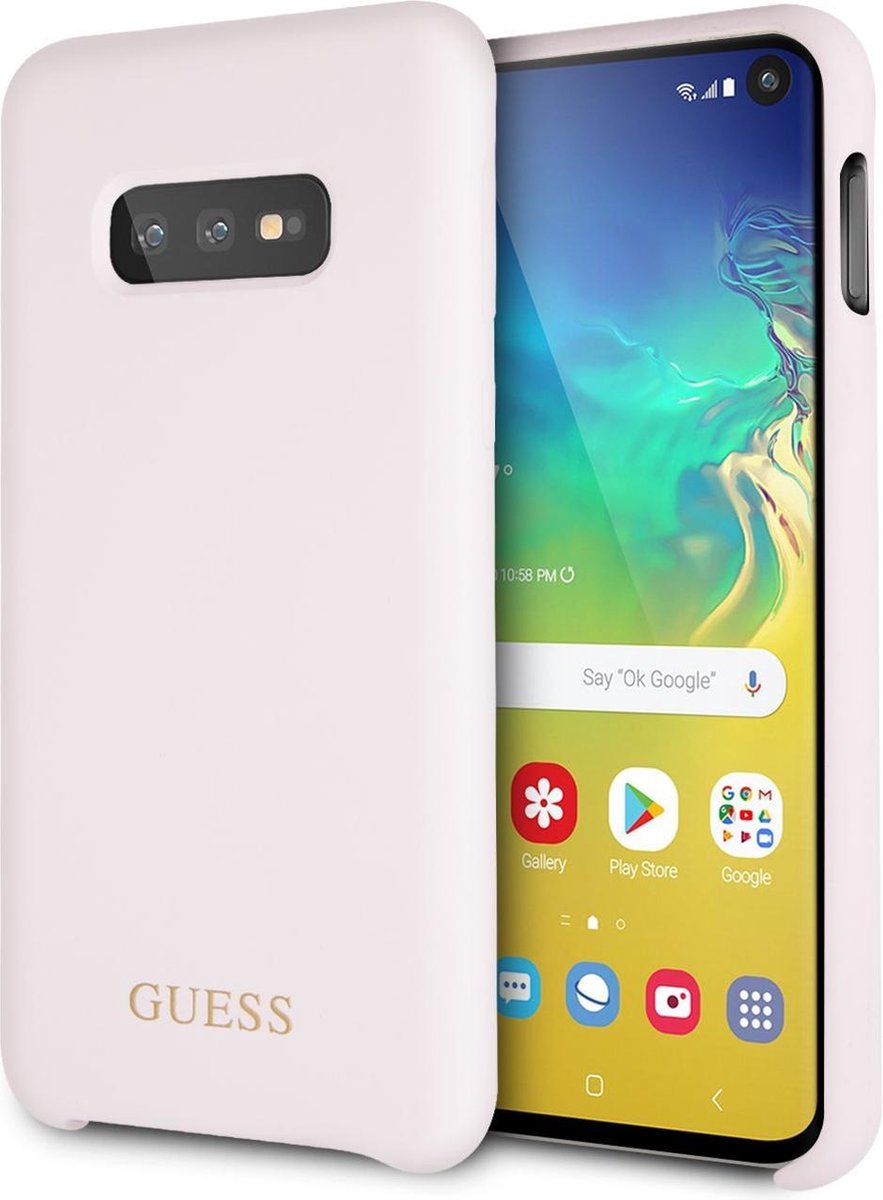 Roze hoesje van Guess - Backcover - Soft Touch - Galaxy S10e - Chic