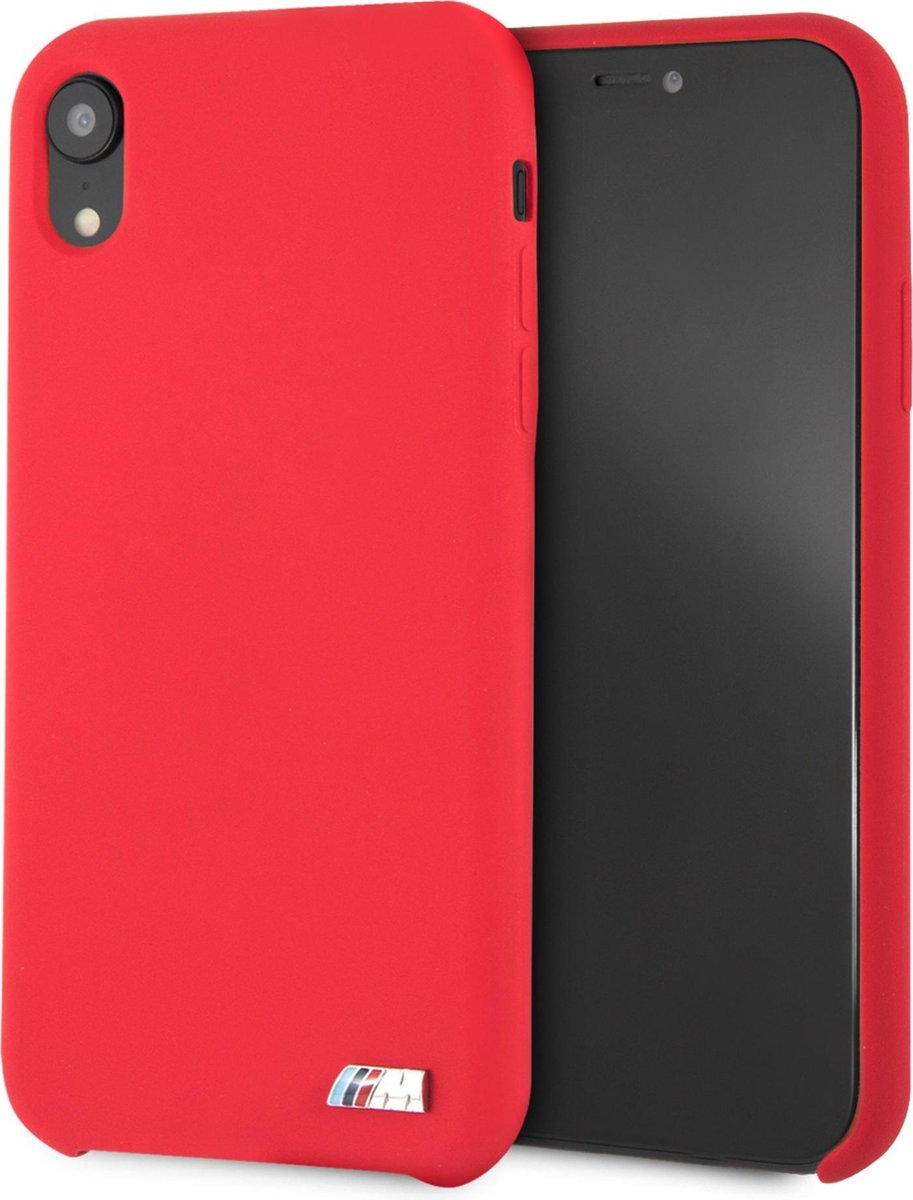 Rood BMW Backcover hoesje voor iPhone XR - Silicone