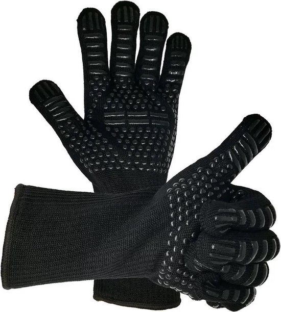 Set Hittebestendige Barbecue Handschoenen Set Hittebestendige Barbecue Handschoenen