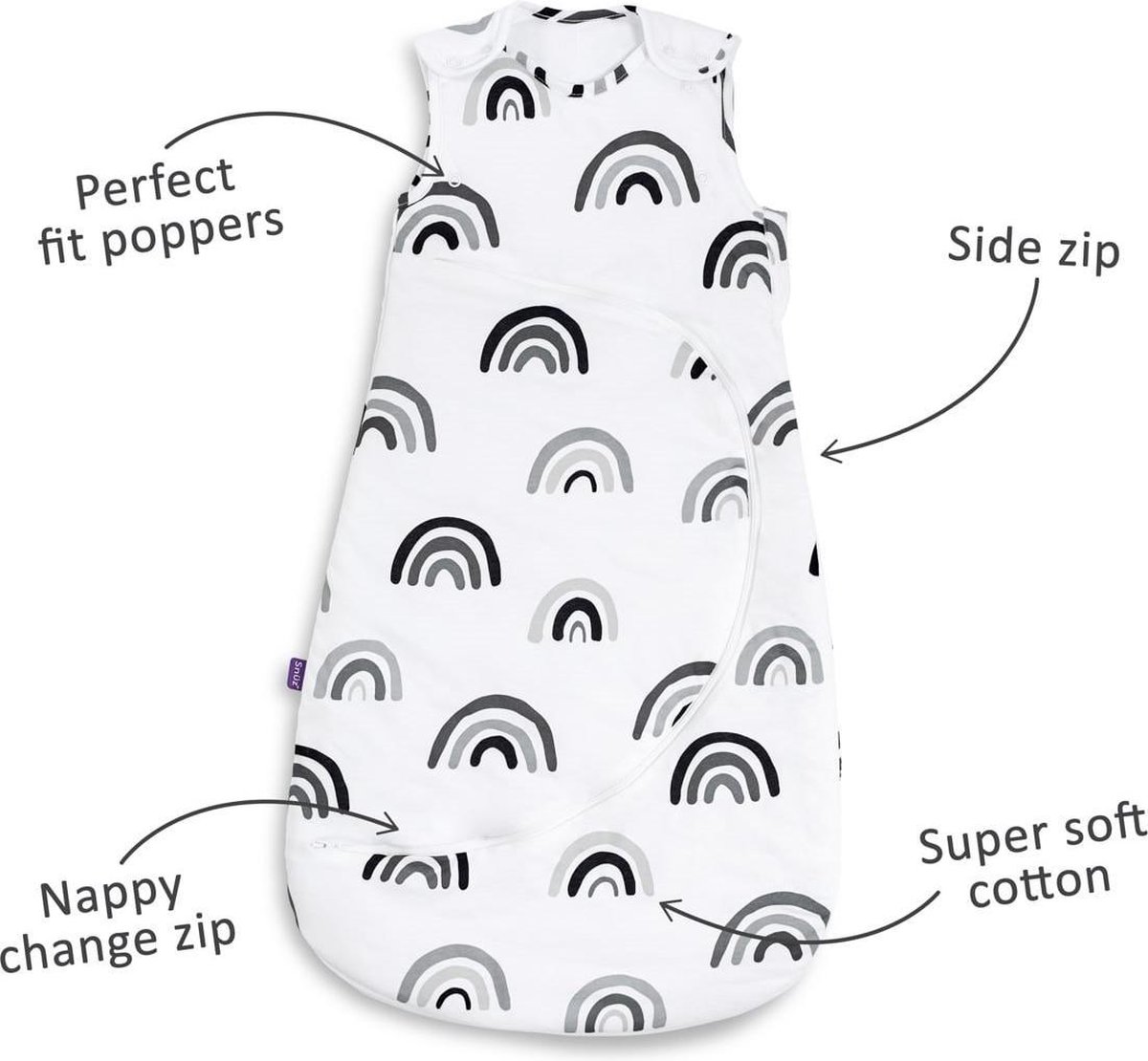 Snuz Snuzpouch Baby Slaapzak Mono Rainbowt 1.0 TOG 06 mnd bol