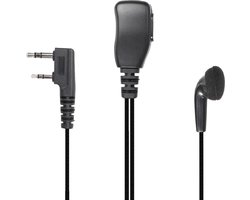 Hoornie® 2 Pins Earbud Oortje voor Kenwood & BaoFeng portofoons - Oa. voor de Kenwood TK3301, TK3401D, TK3501, TK3701, NX1200, NX1300, PKT-300 & Baofeng UV-5R