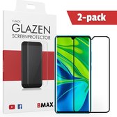 2-pack BMAX Xiaomi Mi Note 10 Pro Screenprotector Full Cover Glas / Dekt het volledige scherm! / Beschermglas / Tempered Glass / Glasplaatje