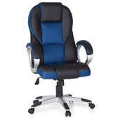 Bureaustoel - Ergonomische bureaustoel - Ergonomisch - Kunstleer - Blauw/zwart