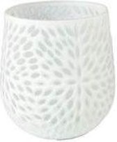 Goebel - Accessoires | Vaas White Carved 17 | Glas - 17cm