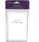 Hallmark Deelneming-Condoleance kaarten set 5 stuks