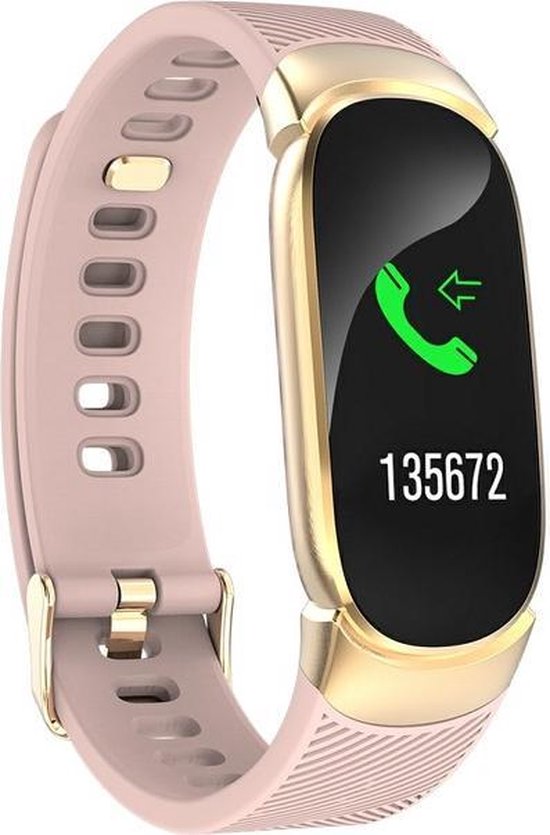 SAMMIT® Dames Activity Tracker Goud Roze Met Stappenteller