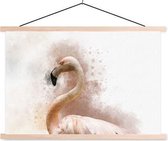 Schoolplaat Aquarel Flamingo