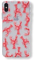 Casies iPhone 11 Pro MAX hoesje TPU Soft Case - Back Cover - Lobster Casie / Kreeften rood