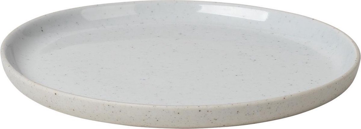 Sablo Cloud Plat Bord | Lichtgrijs / Beige | Stoneware