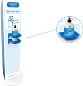 Kunststof hygiëne display met pompje - handgel - kunststof - desinfectie - handzeep - zeep