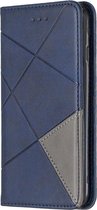 Coverup Geometric Book Case - Geschikt voor iPhone SE (2022/2020), iPhone 8 / 7 Hoesje - Blauw
