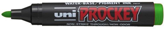 Foto: Uni ball groene prockey pm 122 permanente marker